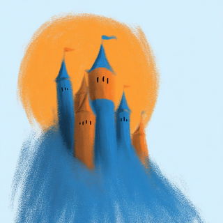 Blue Hour Divide style, Midjourney V7: bold minimalist logo design for Istanbul city municipal services