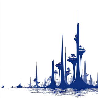 Sacralithograph style, Midjourney V7: megacity with futuristic bioarchitecture