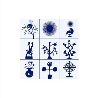 Sacralithograph style, Midjourney V7: creative pattern composition