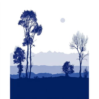 Sacralithograph style, Midjourney V7: realistic landscape photograph of quiet dawn
