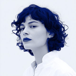 Sacralithograph style, Midjourney V7: photographic portrait of female protagonist