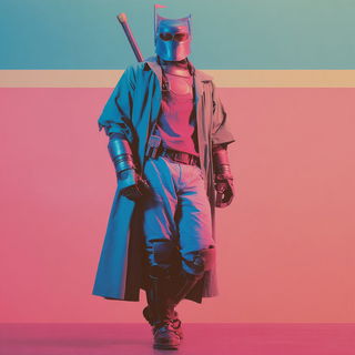 Glazepunk style, Midjourney V7: concept art character design of retropunk steam knight