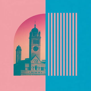 Glazepunk style, Midjourney V7: bold minimalist logo design for Istanbul city municipal services