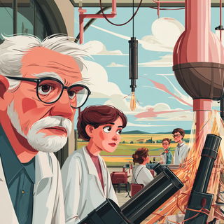 Redstone Isopleth style, Midjourney V7: editorial illustration for popular scientific magazine cover