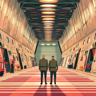 Redstone Isopleth style, Midjourney V7: cinematic shot from sci-fi movie