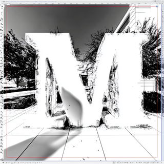 Redbrick Isoplex style, Midjourney V7: typographic composition with large letters