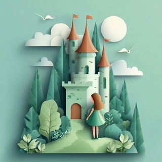 Karstmint style, Midjourney V7: retro fairy-tale illustration