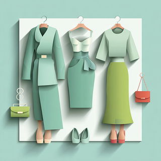 Karstmint style, Midjourney V7: haute-couture fashion outfit