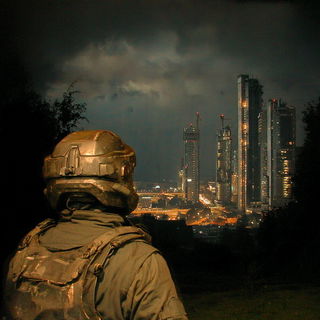 Grit Baroque Portraiture style, Midjourney V7: cinematic shot from sci-fi movie