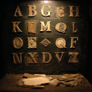 Grit Baroque Portraiture style, Midjourney V7: typographic composition with large letters
