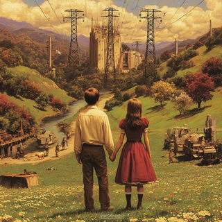 Ramspire Pastoral style, Midjourney V7: retro fairy-tale illustration
