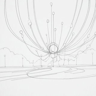 Vellumorph style, Midjourney V7: abstract 3D render
