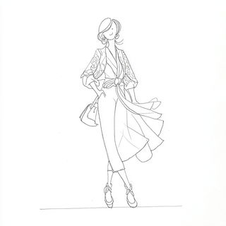 Vellumorph style, Midjourney V7: haute-couture fashion outfit