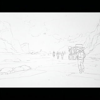 Vellumorph style, Midjourney V7: cinematic shot from sci-fi movie