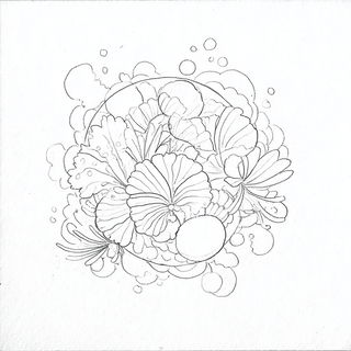 Vellumorph style, Midjourney V7: creative pattern composition