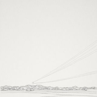 Vellumorph style, Midjourney V7: realistic landscape photograph of quiet dawn