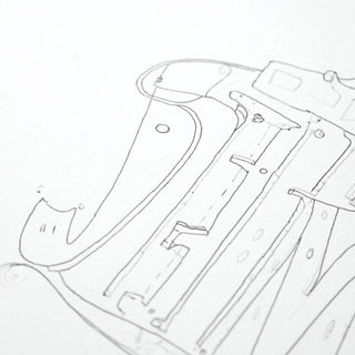 Vellumorph style, Midjourney V7: typographic composition with large letters