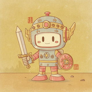 Opticuddle style, Midjourney V7: concept art character design of retropunk steam knight