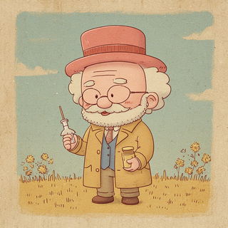 Opticuddle style, Midjourney V7: editorial illustration for popular scientific magazine cover