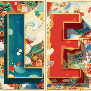 Lotus Masonry style, Midjourney V7: typographic composition with large letters