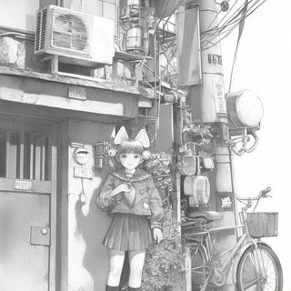 Chromaskin Masque style, Midjourney V7: black-and-white manga comic strip