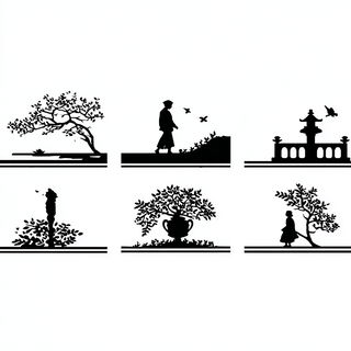 Ink Heraldry style, Midjourney V7: black-and-white manga comic strip