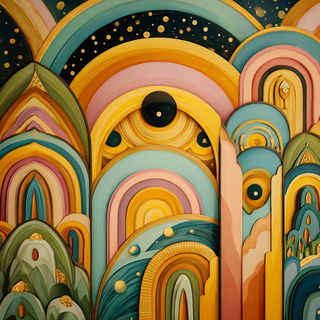 Chromaflorism style, Midjourney V7: abstract 3D render