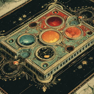 Forgehalo style, Midjourney V7: abstract 3D render