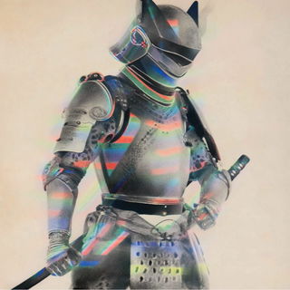 Celwash Prismatics style, Midjourney V7: concept art character design of retropunk steam knight