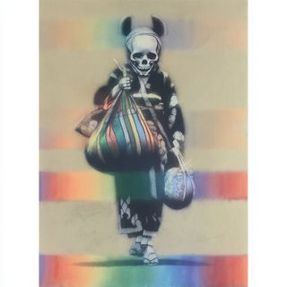Celwash Prismatics style, Midjourney V7: traditional folk art