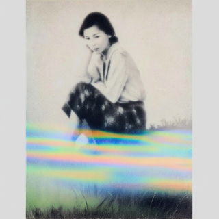 Celwash Prismatics style, Midjourney V7: photographic portrait of female protagonist