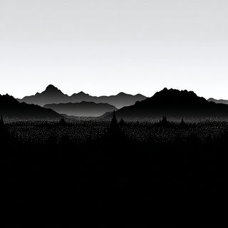 Starglass Littoralism style, Midjourney V7: realistic landscape photograph of quiet dawn