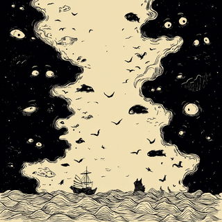 Inkclast style, Midjourney V7: creative pattern composition