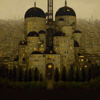 Rainspine style, Midjourney V7: megacity with futuristic bioarchitecture