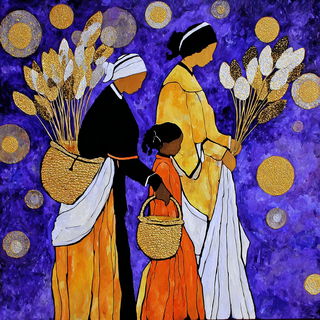 Celestitch style, Midjourney V7: traditional folk art