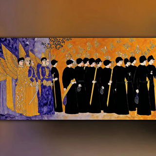 Celestitch style, Midjourney V7: classical 18th-century oil painting