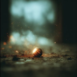 Headlight Sgraffito style, Midjourney V7: abstract 3D render