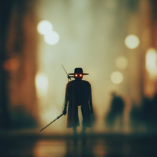 Headlight Sgraffito style, Midjourney V7: concept art character design of retropunk steam knight