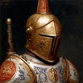 Cloakshore Baroque style, Midjourney V7: concept art character design of retropunk steam knight