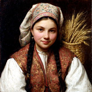 Cloakshore Baroque style, Midjourney V7: traditional folk art