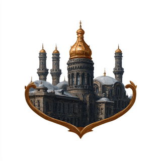 Cloakshore Baroque style, Midjourney V7: bold minimalist logo design for Istanbul city municipal services