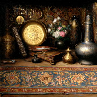 Cloakshore Baroque style, Midjourney V7: creative pattern composition