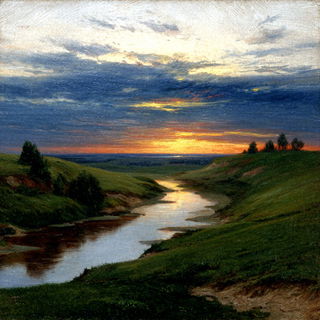 Cloakshore Baroque style, Midjourney V7: realistic landscape photograph of quiet dawn