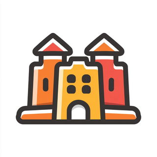 Pressed Sunfaces style, Midjourney V7: bold minimalist logo design for Istanbul city municipal services