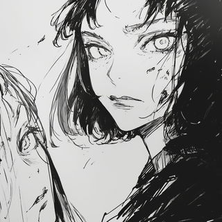 Bokehdrift style, Midjourney V7: black-and-white manga comic strip
