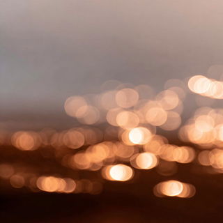 Bokehdrift style, Midjourney V7: realistic landscape photograph of quiet dawn