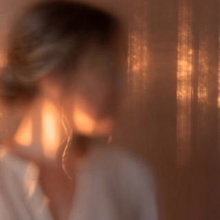 Bokehdrift style, Midjourney V7: photographic portrait of female protagonist