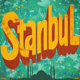 Molten Register style, Midjourney V7: bold minimalist logo design for Istanbul city municipal services