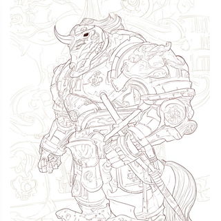 Cloudfungus style, Midjourney V7: concept art character design of retropunk steam knight