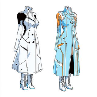 Oculus Imposition style, Midjourney V7: haute-couture fashion outfit